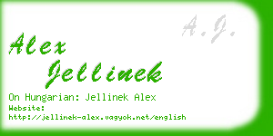 alex jellinek business card